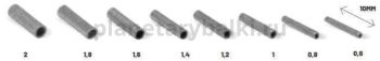 Трубочки обжимные для поводков COLMIC BRASS TUBES - 0,8mm - 12шт