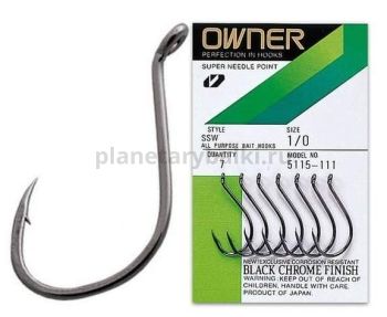 Крючки OWNER Oh SSW BC №4/0, 5шт.