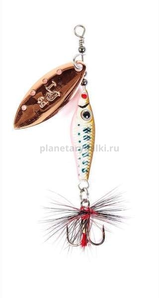 Блесна вращающаяся Lucky John TRIAN BLADE LONG 12гр., цвет 006 в блистере