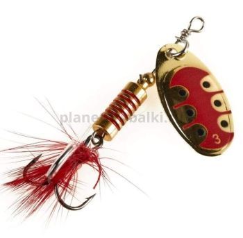 Блесна вращающаяся Lucky John SPIN X ROUND №03, 8гр., цвет GX1