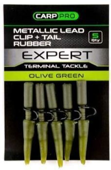 Клипса безопасная усиленная с конусом CARP PRO Lead Clip + Tail Rubber 5шт.