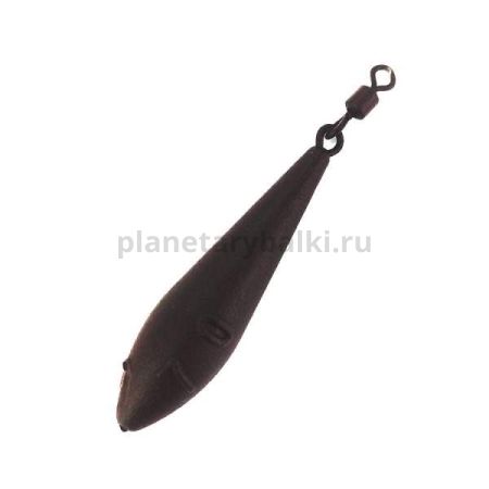Грузило FLAGMAN Long Cast с вертлюгом 70г brown 2шт ВР