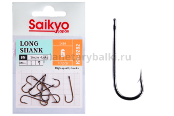 Крючки Saikyo LONG SHANK BN KH-9282 №6, 10шт.