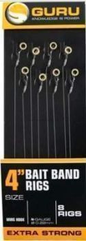 Поводки готовые GURU QM1 Bait Band 4" №12, 0,19мм, 10см, 8шт.