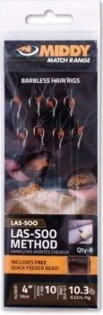 Поводки готовые MIDDY Las-Soo Feeder крючок №14, 0.18мм, 6шт.