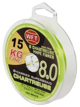 Шнур плетёный WFT KG x8 Chartreuse 150м, 0,12мм, 15кг