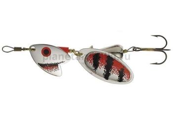 Блесна вращающаяся Mepps TANDEM TROUT №2, 10гр., цвет Black/SILVER/Red (блистер)