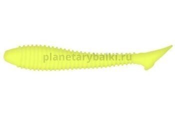 Виброхвост LureMax SEEKER 4'' 10см, Chartreuse 04-001, 4шт.