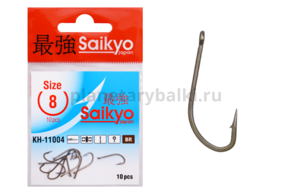 Крючки Saikyo Crystal BR KH-11004 №8, 10шт.