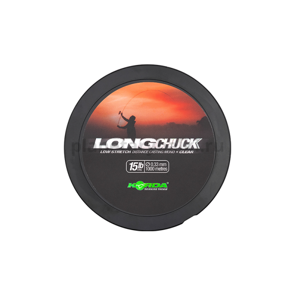 Леска KORDA Long Chuck Clear 1000м, 0,33мм, 6,8кг, 15lb