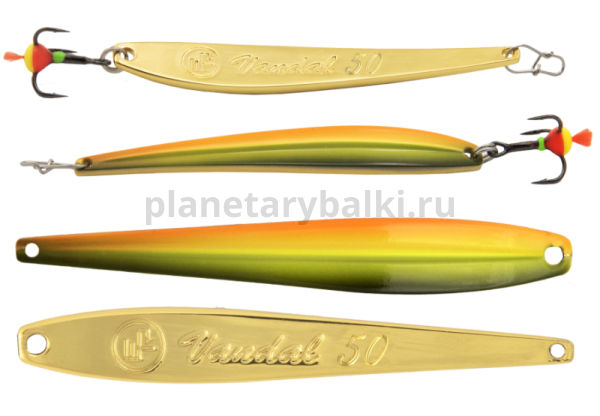 Блесна вертикальная ECOPRO Vandal 50мм, 3,5гр., цвет FRG