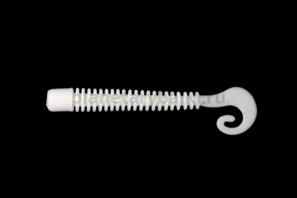 Приманка силиконовая LureMax CHEEKY WORM 2,5'' 6см, White UV 10-015, 10шт.