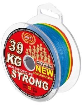 Шнур плетёный WFT KG STRONG EXACT ELECTRA 700 Multicolor 360м, 0,25мм, 39кг