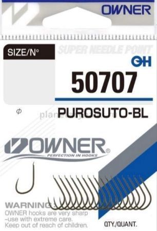 Крючки OWNER Purosuto-BL brown №7, 17шт.