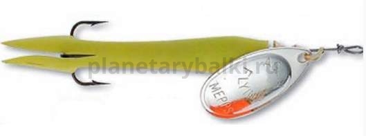 Блесна вращающаяся MEPPS Aglia Flying №1, 10гр., цвет AG/chartreuse
