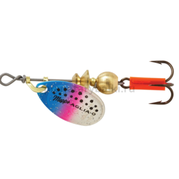 Блесна вращающаяся Mepps AGLIA FLUO Micropigments Trout, 0, 2,5гр., цвет Rainbo