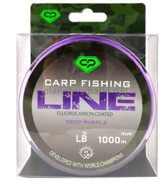 Леска монофильная CARP PRO Fluorocarbon Coated Deep Purple 1000м, 0,286мм, 5,7кг