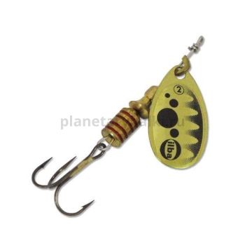 Блесна вращающаяся ILBA TONDO d/b №3, 7гр., цвет gold-black