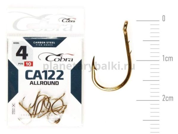 Крючки Cobra Allround OKIAMI CA122 №4, 10шт.