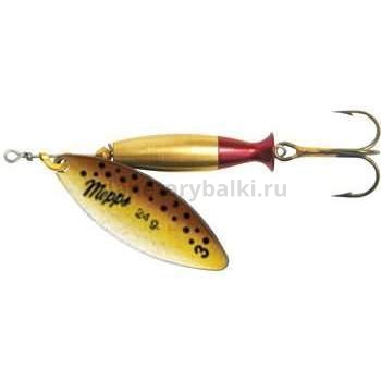 Блесна вращающаяся Mepps AGLIA LONG HEAVY №3, 24гр. цвет Gold/Brown