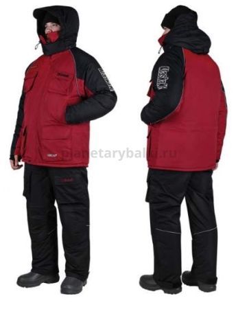 Костюм зимний Alaskan Russian Mission бордовый/черный, размер XXXLK