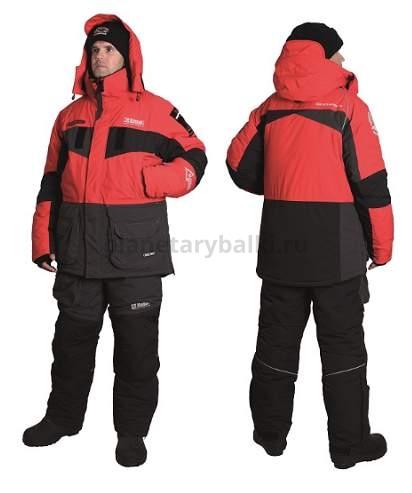Костюм зимний Alaskan NewPolar 2.0 красный/серый/черный, размер XXXL (куртка + полукомбинезон)