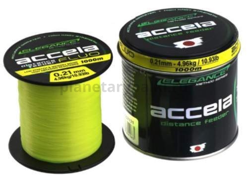 Леска ELEGANCE METHOD Accela Distance Feeder Fluo 1000м, 0,27мм, 8,89кг