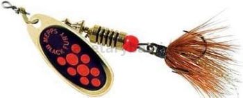 Блесна вращающаяся Mepps BLACK FURY MOUCHE 4, 8гр., цвет Gold/Orange