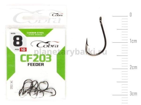 Крючки Cobra FEEDER SPECIALIST CF203 №8, 10шт.