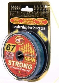 Шнур плетёный WFT KG STRONG Multicolor 250м, 0,39мм, 67кг