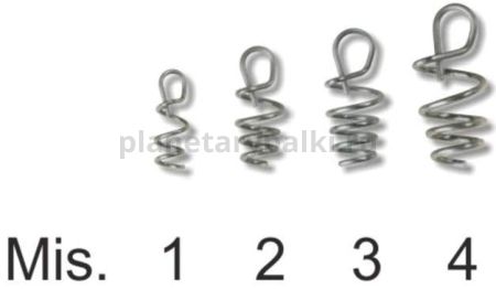 Пружинка крепления для силиконовых рыбок STONFO №3, 6шт.