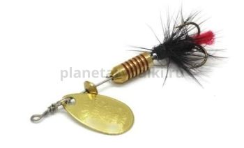 Блесна вращающаяся MEPPS Aglia Mouche Noire №00, 1,5гр., цвет OR