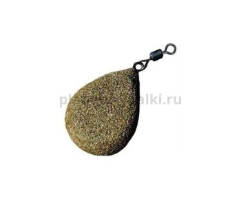 Грузило KORDA Textured Flat Pear Swivel 3,0oz, 84гр.