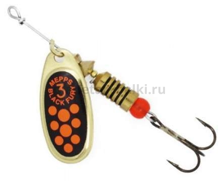 Блесна вращающаяся MEPPS Black Fury Orange №3, 6,5гр., цвет OR
