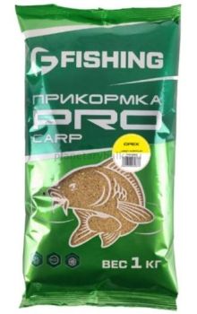 Прикормка для рыбы F-FISHING PRO Carp Орех 1кг (15)