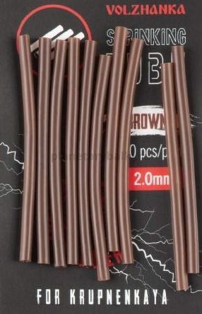 Трубки термоусадочные Volzhanka Shrinking Tube цвет Brown, 2мм, 10шт.