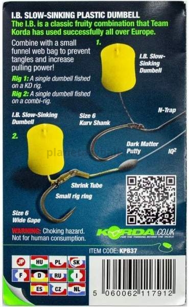 Имитационная приманка Korda Dumbell Slow Sinking IB 16мм, 5шт. для рыбалки, Имитационная приманка Korda Dumbell Slow Sinking IB 16мм, 5шт. отзывы, Имитационная приманка Korda Dumbell Slow Sinking IB 16мм, 5шт. купить, Имитационная приманка Korda Dumbell Slow Sinking IB 16мм, 5шт. купить в интернет магазине, Имитационная приманка Korda Dumbell Slow Sinking IB 16мм, 5шт. выбрать, Имитационная приманка Korda Dumbell Slow Sinking IB 16мм, 5шт. обзор, Имитационная приманка Korda Dumbell Slow Sinking IB 16мм, 5шт. купить в розничном магазине