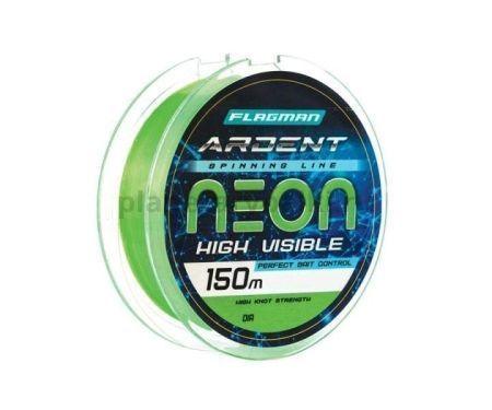 Монофильная леска Flagman ARDENT NEON 150м, 0,25мм, 8,6кг