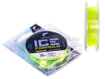 Леска монофильная зимняя Salmo Elite ICE FORMULA Fluo Yellow 30м, 0,20мм, 3,75кг