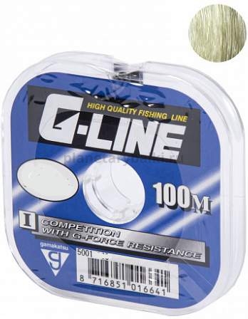 Леска монофильная Gamakatsu G-Line COMPETITION 100м, 0,09мм, 0,79кг
