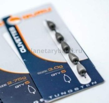 Грузило GURU Tungsten Olivette 1,75гр., 5шт.