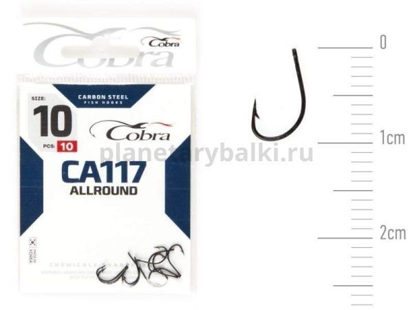 Крючки Cobra Allround FUNA CA117 №10, 10шт.