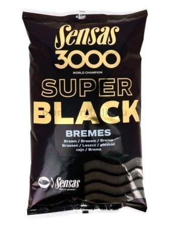 Прикормка Sensas 3000 Super BLACK Bremes 1кг