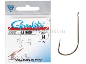 Крючки Gamakatsu LS-1010B HOOKS BRONZE разм. 14 25шт.