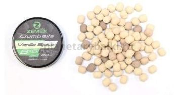 Бойлы плавающие ZEMEX Pop-Ups Dumbells Vanilla Spice 8х6мм, 20гр.
