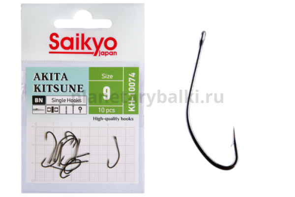 Крючки Saikyo AKITA KITSUNE BN KH-10074 №9, 10шт.
