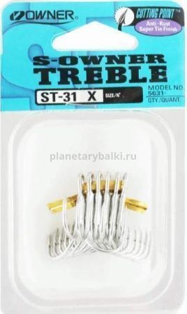 Крючок тройной OWNER ST-31TN №6, 8шт. для рыбалки, Крючок тройной OWNER ST-31TN №6, 8шт. отзывы, Крючок тройной OWNER ST-31TN №6, 8шт. купить, Крючок тройной OWNER ST-31TN №6, 8шт. купить в интернет магазине, Крючок тройной OWNER ST-31TN №6, 8шт. выбрать, Крючок тройной OWNER ST-31TN №6, 8шт. обзор, Крючок тройной OWNER ST-31TN №6, 8шт. купить в розничном магазине