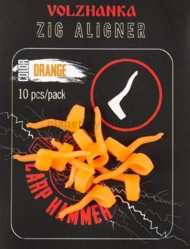 Лентяйка для Зиг Риг Volzhanka Zig Aligner, цвет Orange 10шт.