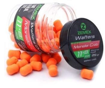 Бойлы нейтральные ZEMEX Wafters Dumbells Monster Crab 11х8мм, 25гр.