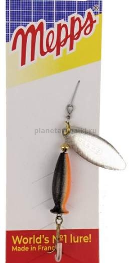 Блесна вращающаяся MEPPS Aglia Long Heavy №1+, 12гр., цвет AG/NR oge